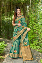 Vamsee Nikita Rama Cotton  Saree | Grocsy