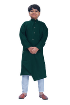 DEIANA'S Casual Designer Kurta Pyjama Set For Boys And kids (Bottle Green) | Grocsy