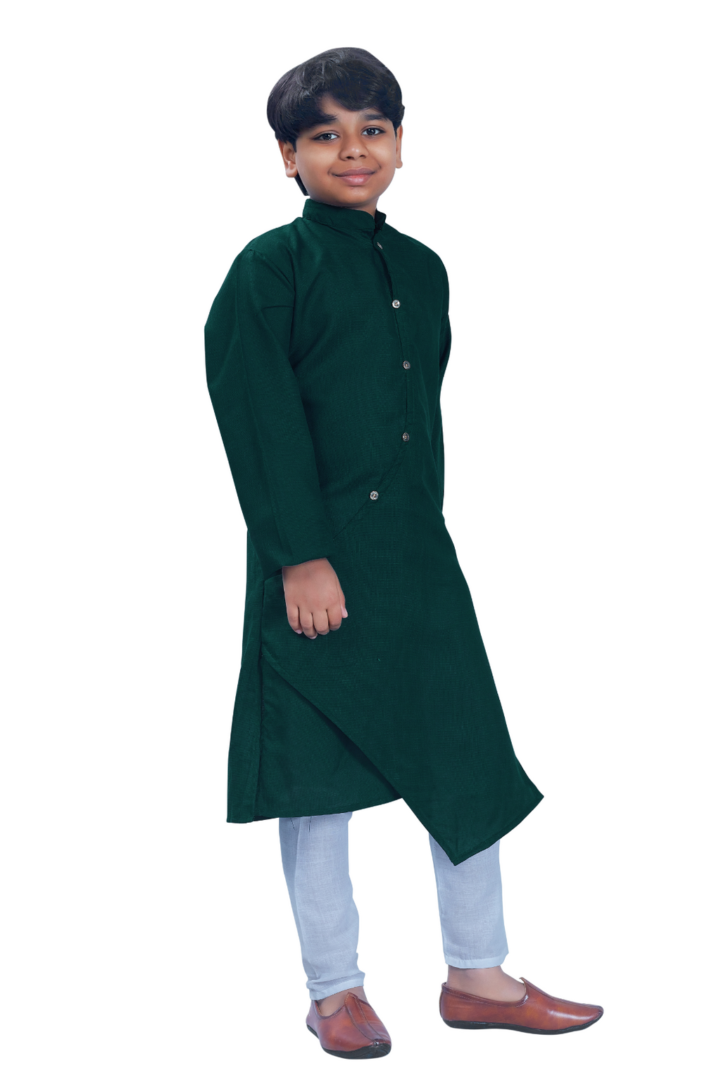 DEIANA'S Casual Designer Kurta Pyjama Set For Boys And kids (Bottle Green) | Grocsy