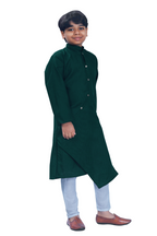 DEIANA'S Casual Designer Kurta Pyjama Set For Boys And kids (Bottle Green) | Grocsy