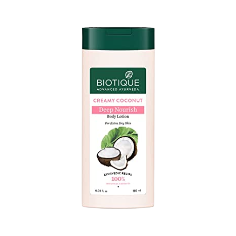 Biotique Bio Creamy Coconut Ultra Rich Body Lotion | Grocsy