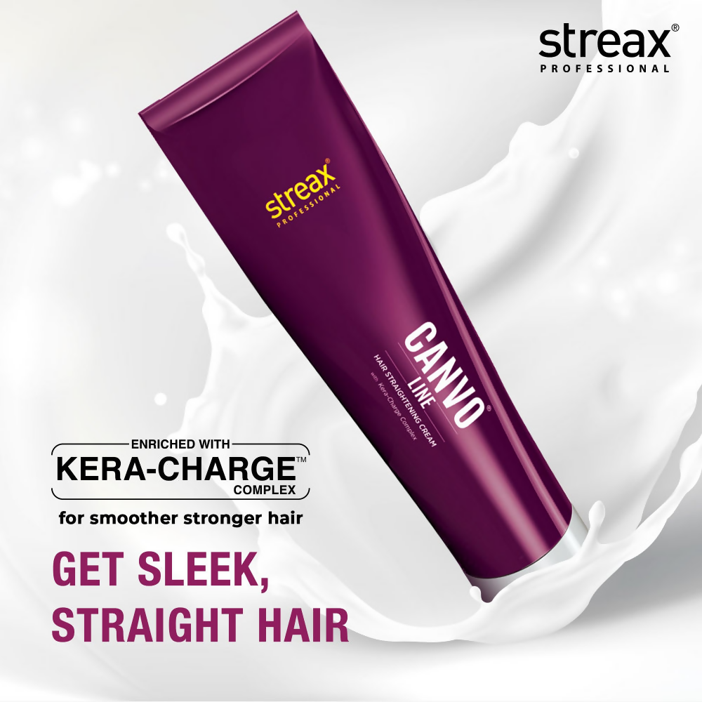 Streax Professional Canvoline hair straightening cream | Grocsy