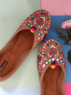Desi Colour Women Indian Ethnic Footwear-Office Wear Ultra Comfortable Multi Emb | Grocsy