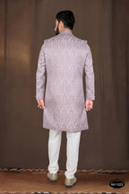 Joban Fashion Men's Pink Woven Jacquard Kurta with Pyjama | Grocsy