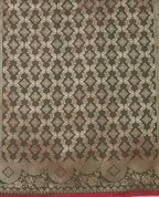 Monjolika Fashion Pink Banarasi Silk Blend SareeWith Zari Woven Rich Brocade Design | Grocsy