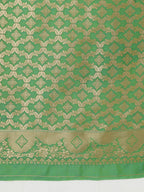 Monjolika Fashion Yellow Banarasi Silk Blend SareeWith Zari Woven Rich Brocade Design | Grocsy