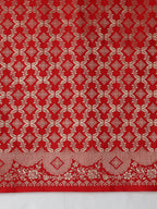 Monjolika Fashion Amber Banarasi Silk Blend SareeWith Zari Woven Rich Brocade Design | Grocsy