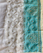 KC Designer Sky Blue Ombre Straight Suit For Women With Hand Embroidery | Grocsy