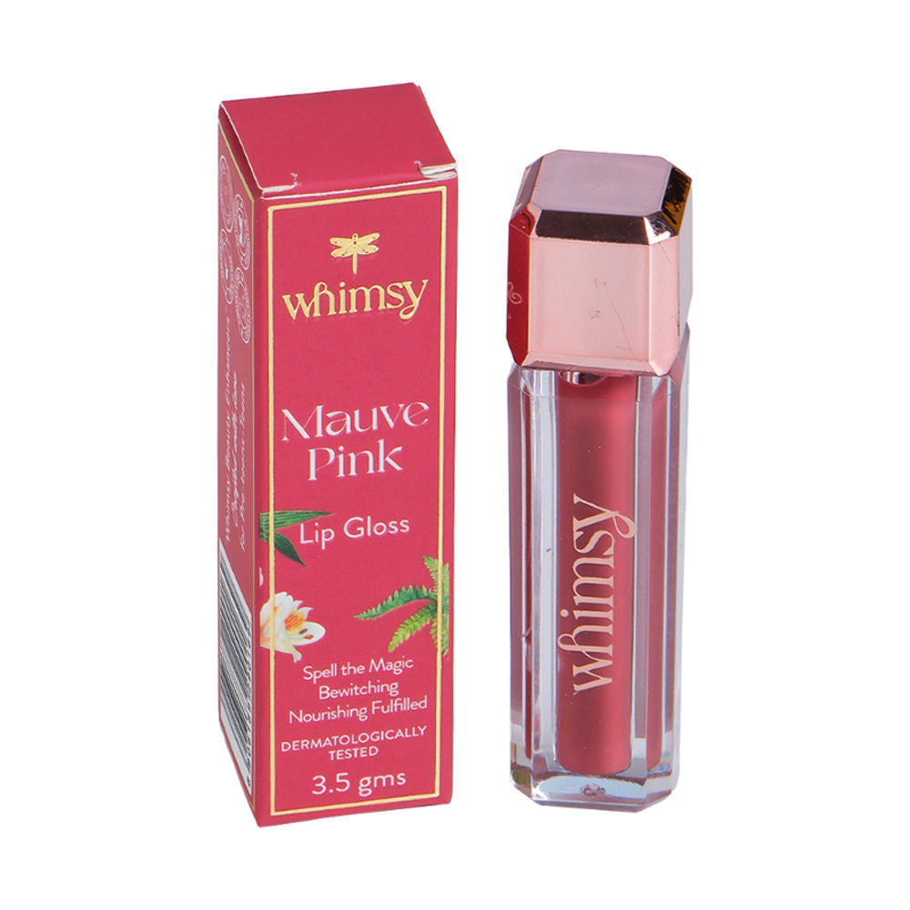 Whimsy Beauty Safe & Organic Non-Sticky Lip Gloss For Teen And Preteen Girls (Mauve Pink) | Grocsy