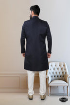 Joban Fashion Men's Navy Blue TR Kurta with Pyjama | Grocsy