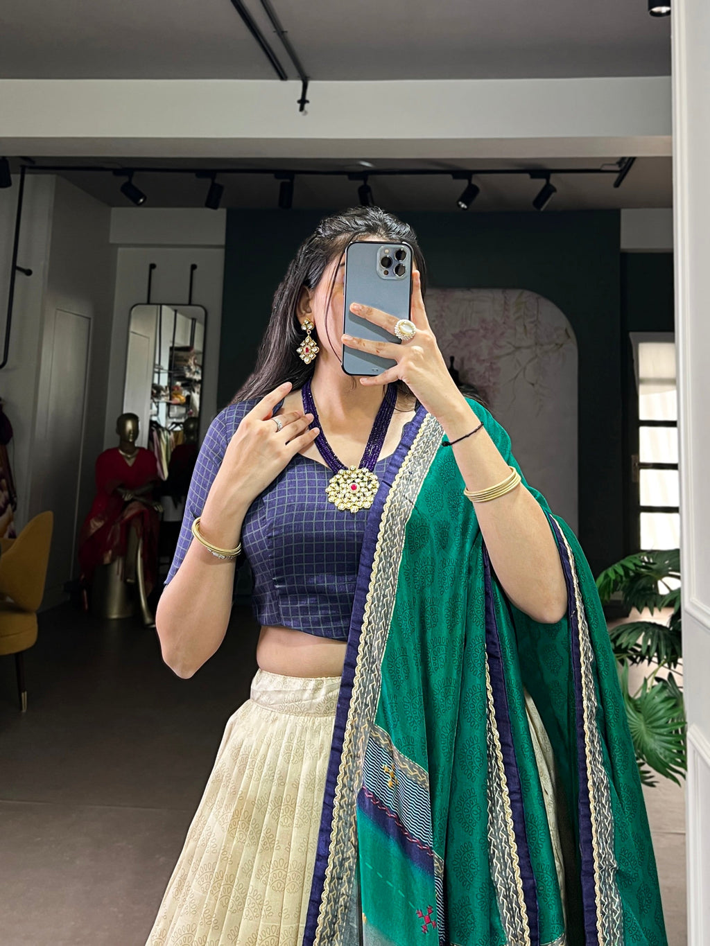 Lorenvalley Fashion Multicolor Tasar Silk Tie and Dye Print with Lace Touch Up Lehenga Choli with Dupatta | Grocsy