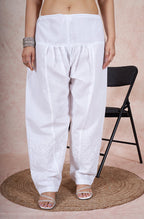 Rangreza Ethnic Aari Salwar White | Grocsy