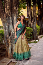 Lorenvalley Fashion Multicolor Vichitra Silk Printed Lehenga Choli with Dupatta | Grocsy