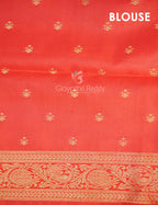 Off White Banaras Border Pichwai Design Banarasi Semi Silk Saree By Gayathri Reddy Designer Studio | Grocsy