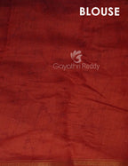 Ink Blue Colour Diamond Design Semi Chanderi Saree By Gayathri Reddy Designer Studio | Grocsy