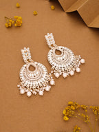 Tehzeeb Creations Pack of 1 Gold Drop & Danglers Earring For Women & Girls Diamond, Pearl Brass Drops & Danglers | Grocsy