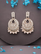 Tehzeeb Creations Pack of 1 Gold Drop & Danglers Earring For Women & Girls Diamond, Pearl Brass Drops & Danglers | Grocsy