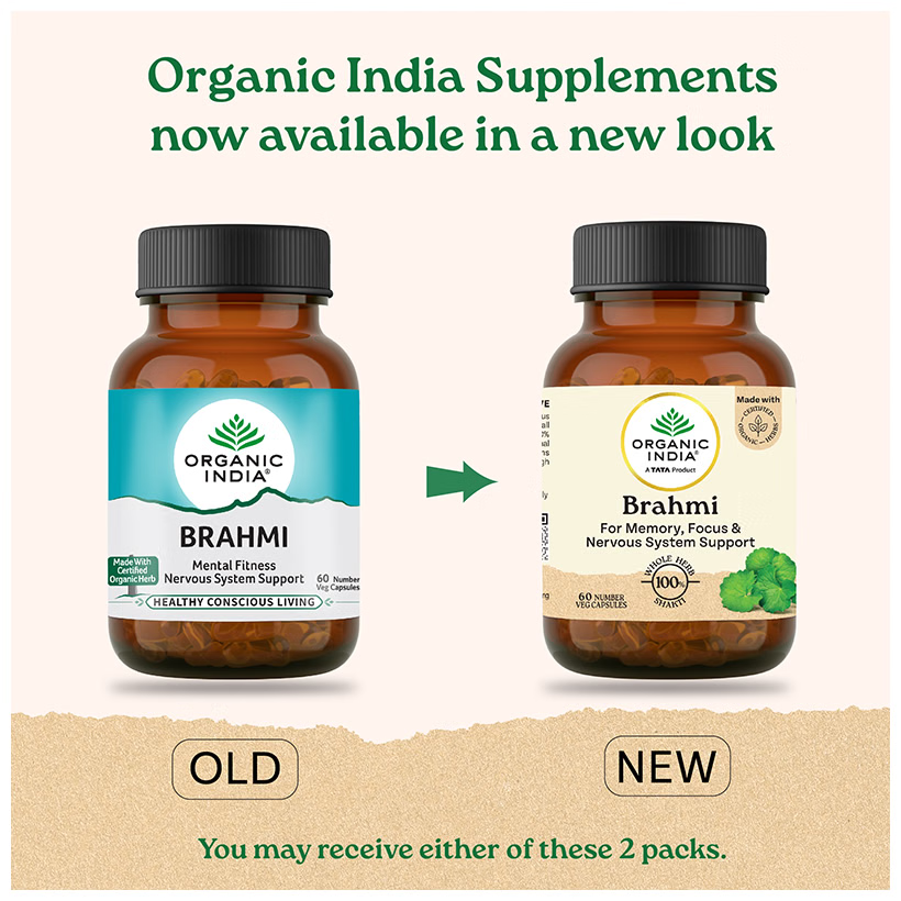 Organic India Brahmi / Organic India Gotu Kola | Grocsy