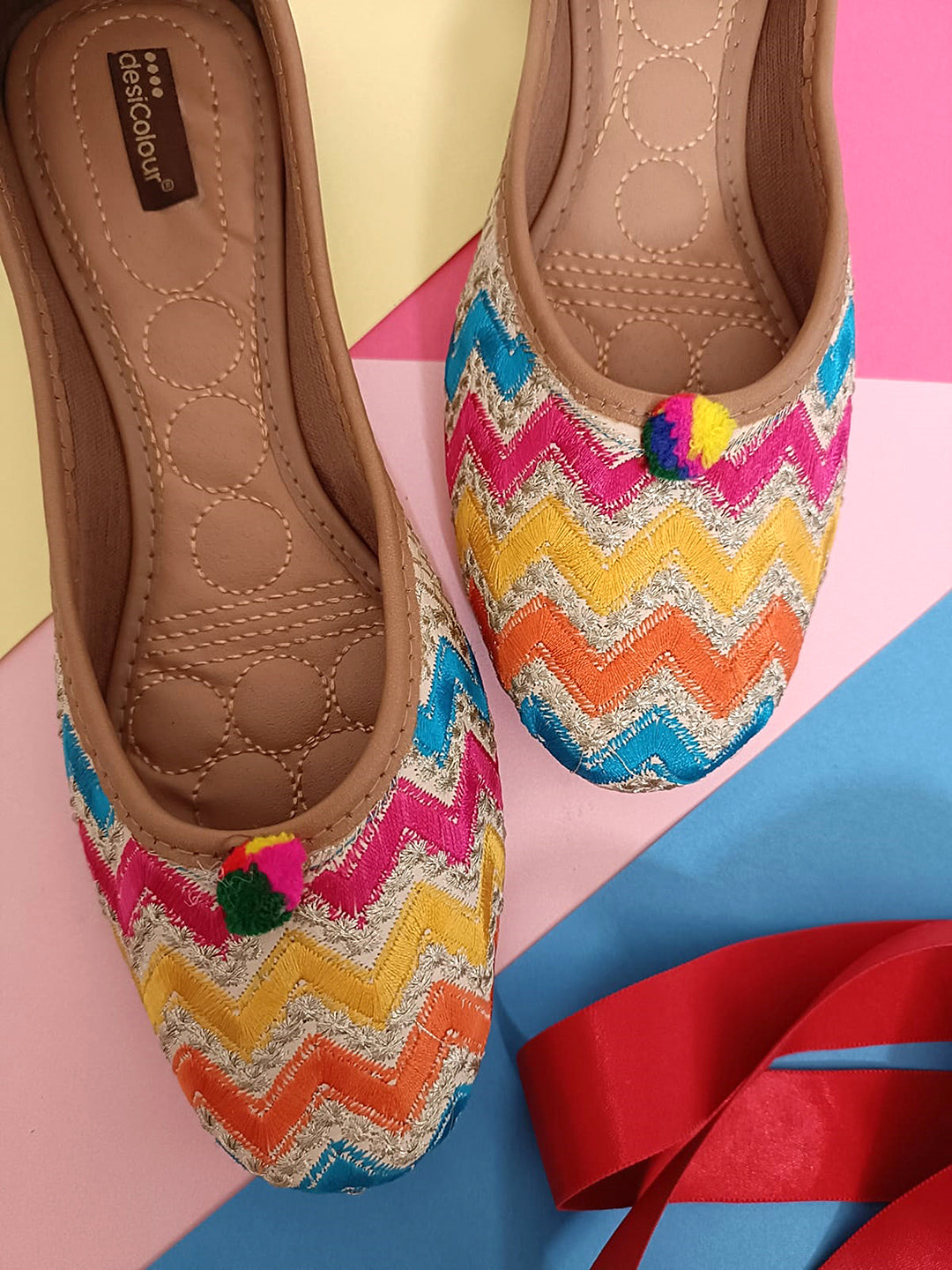 Desi Colour Women Indian Ethnic Footwear-LUX by DC | Grocsy