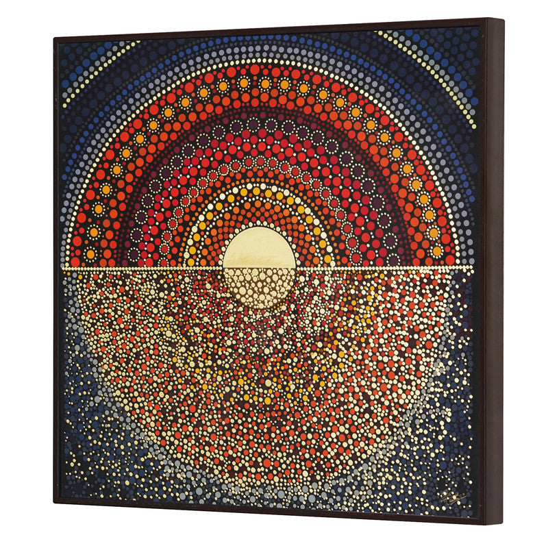 Tehzeeb Creations Golden Embossed Wall Painting | Grocsy