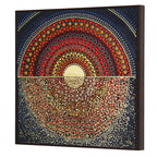 Tehzeeb Creations Golden Embossed Wall Painting | Grocsy