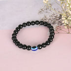 NVR Men & Women Marble Crystal Beaded Elasticated Bracelet