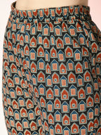 Myshka Women's Multi Printed Kurta With Trousers | Grocsy