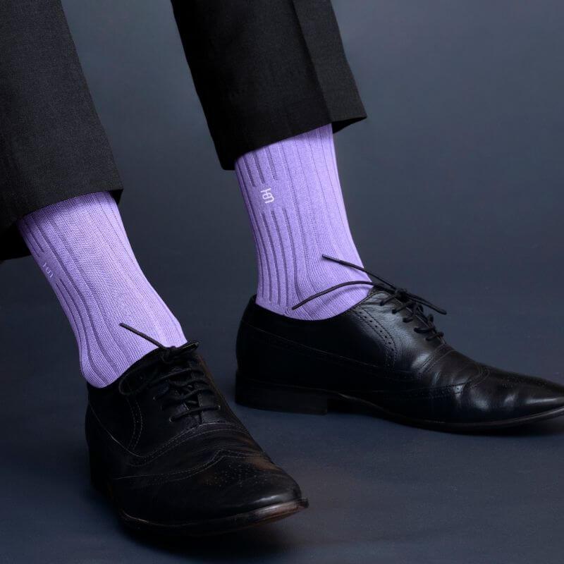 Socksoho Luxury Men Socks Lavender Edition | Grocsy