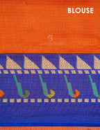 Dark Orange Colored with Buttes Semi Silk Kota Saree By Gayathri Reddy Designer Studio | Grocsy