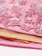 House of Panchhi PINK Net Sequins with heavy Zarkan embroidery Lehenga choli & Dupatta | Grocsy