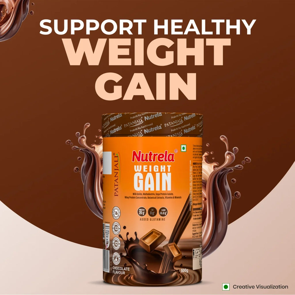 Patanjali Nutrela Weight Gain Chocolate Flavour | Grocsy