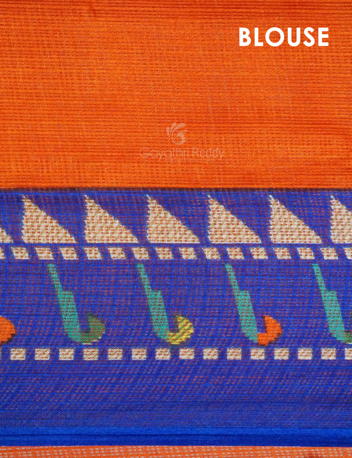 Dark Orange Colour With All Over Buttes Semi Silk Kota Saree By Gayathri Reddy Designer Studio | Grocsy