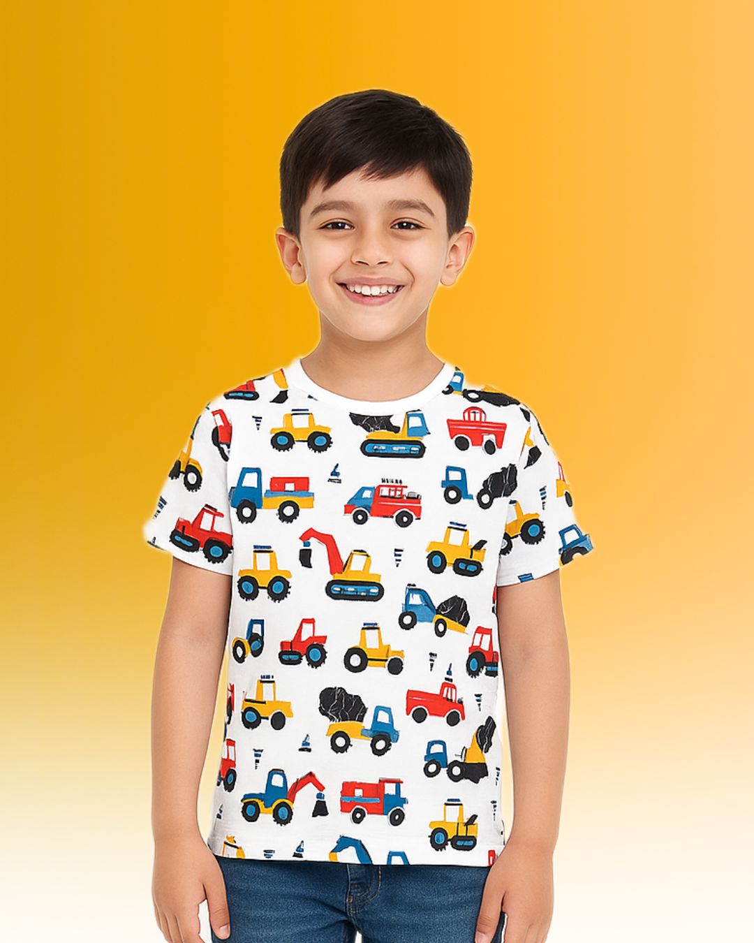 Chilins Kids Boy's Girls Regular Fit T-Shirt | Grocsy