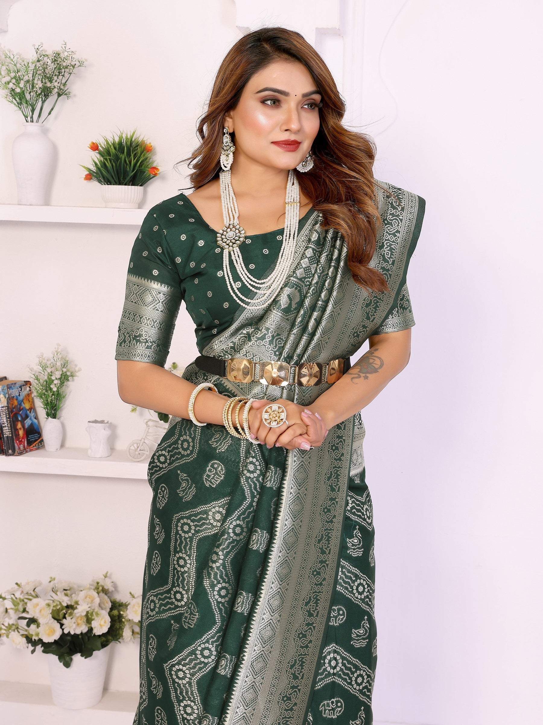 Anaita Premium Georgette Silk Saree | Grocsy