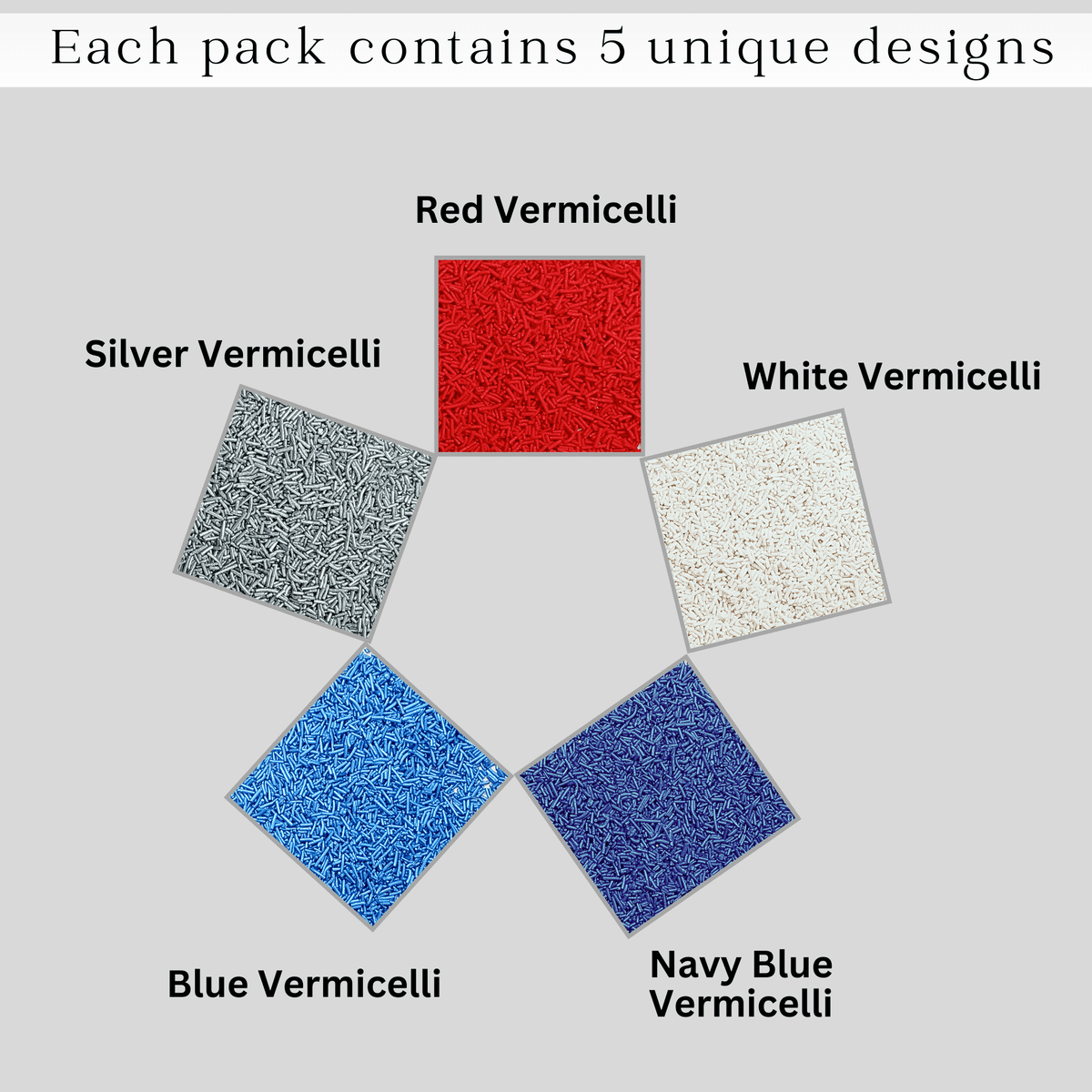 Confect Mix Red, White, Blue & Silver Jimmies | Justice League Patriotic Sprinkles | Grocsy