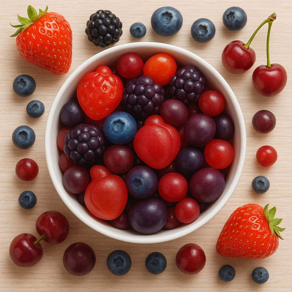 Confect Berry Blast Gummies | Pack of Strawberry, Blackberry, Blueberry, Cranberry, Grape, Cherry Gummies | | Grocsy