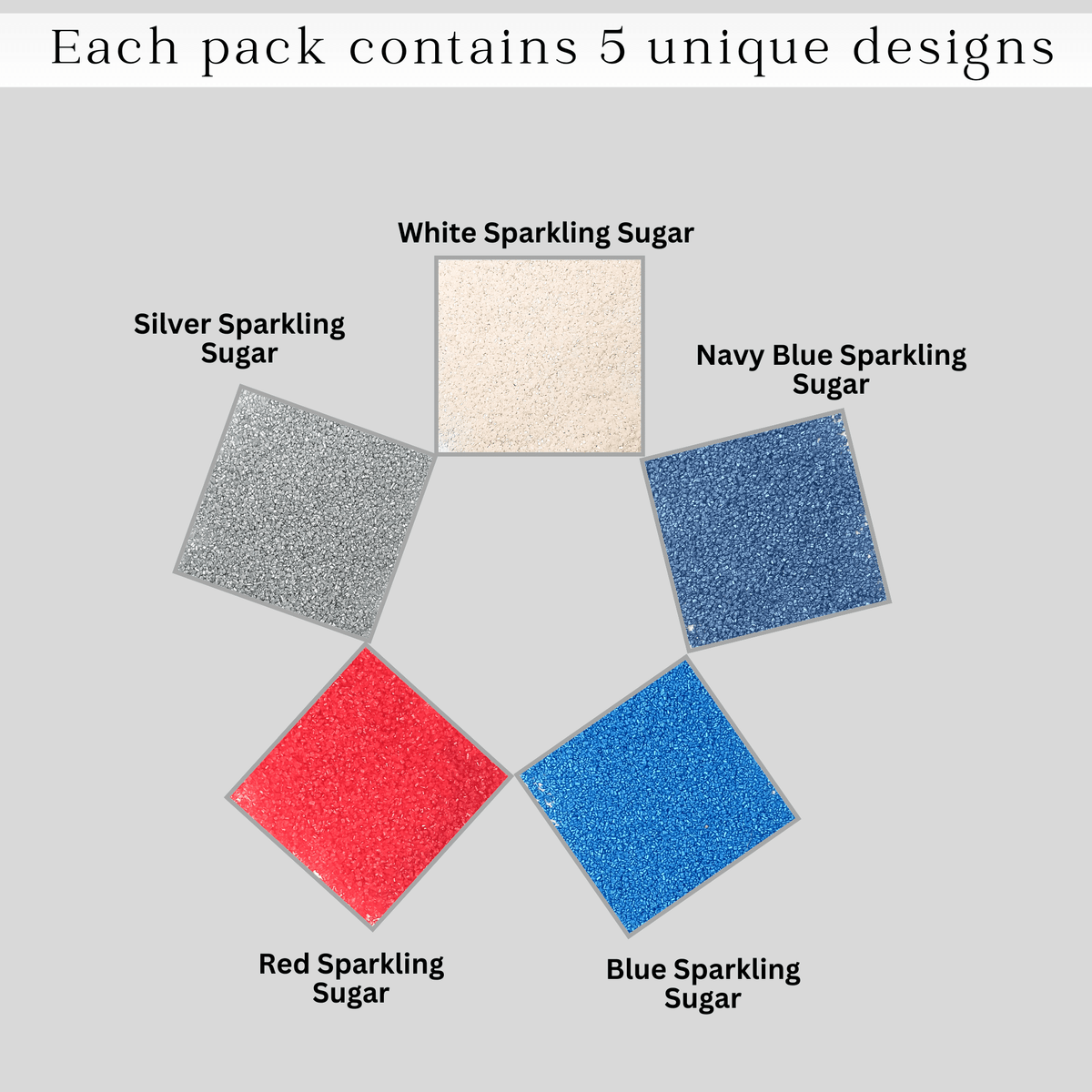 Confect Mix Red, White, Blue & Silver Patriotic Sprinkles | Grocsy