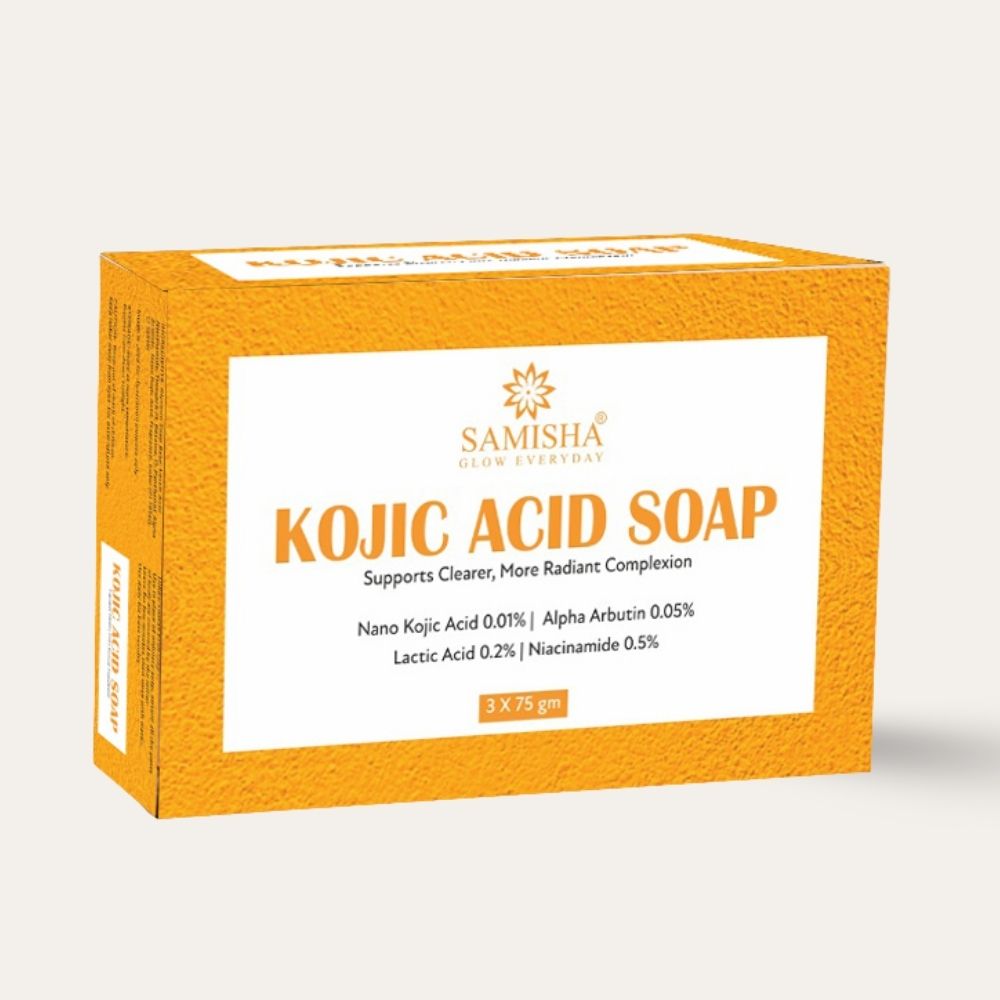 Samisha 1% Kojic Acid Soap With Alpha Arbutin For Pigmentation & Sun Damage | Grocsy