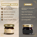 Upakarma Ayurveda Pure SJ Resin Form With Gold Dust | Grocsy