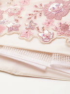 House of Panchhi Cream Net Sequins with heavy Zarkan embroidery Lehenga choli & Dupatta | Grocsy