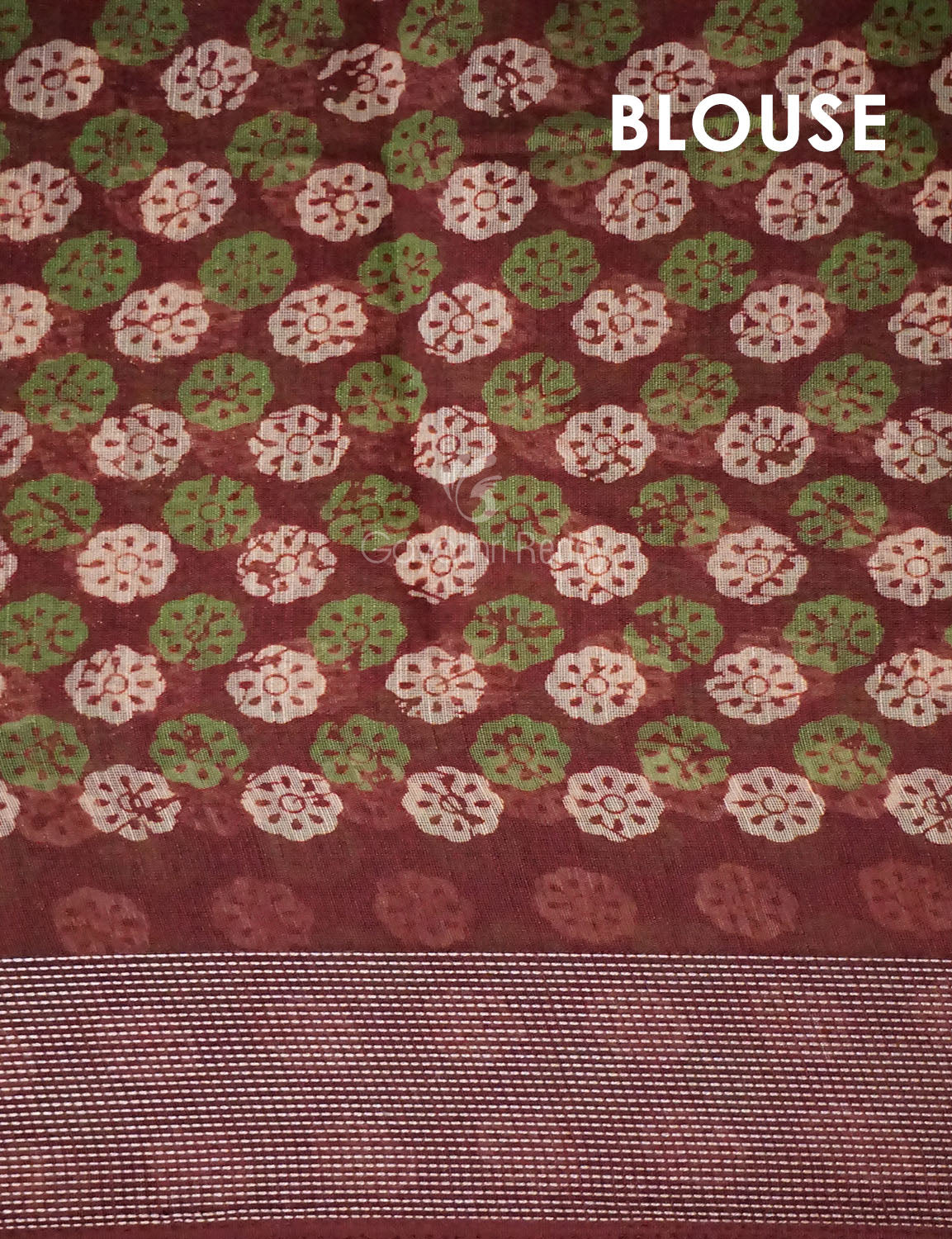 Brown Colour With Motif Design Semi Chanderi Saree By Gayathri Reddy Designer Studio | Grocsy