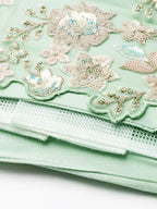 House of Panchhi Lime Green Net Sequins with heavy Zarkan embroidery Lehenga choli & Dupatta | Grocsy