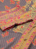 HERE&NOW Women Grey Ethnic Motifs Printed Kurta Set | Grocsy