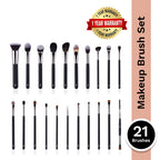 PAC Studio Absolute Basics - Amateur & Beginner MUA Set Lightweight Ergonomic Handles Hard Case Brush Pouch | Grocsy