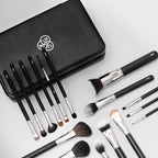 PAC Studio Absolute Basics - Amateur & Beginner MUA Set Lightweight Ergonomic Handles Hard Case Brush Pouch | Grocsy