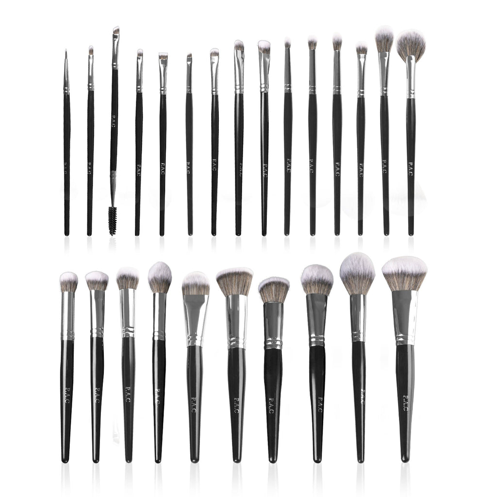 PAC Studio Synthetic Series -Complete Professional Brush Set, Feather Soft Synthetic Bristles, Sturdy Pouch | Grocsy