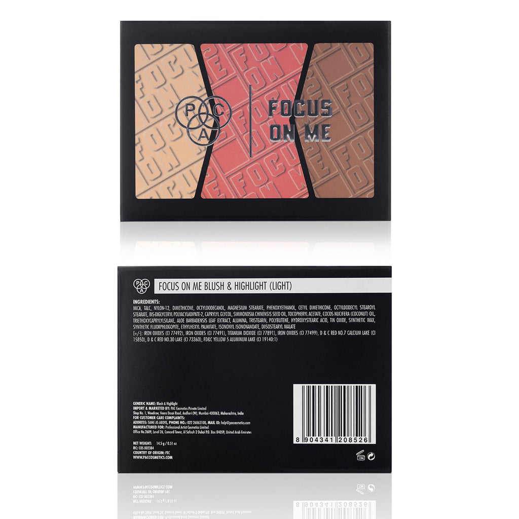 PAC Studio Focus On Me Blush & Highlighter - Light | Grocsy