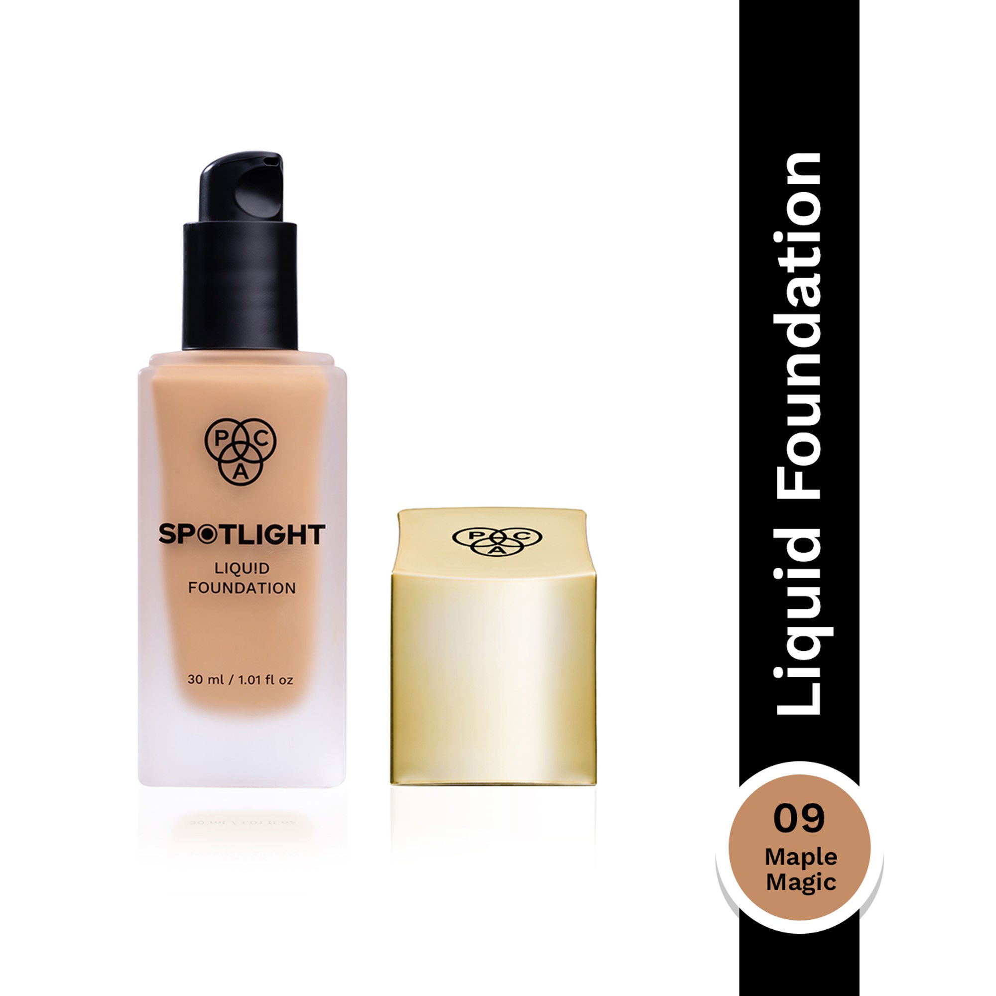 PAC Studio Spotlight Liquid Foundation - 09 Maple Magic | Grocsy
