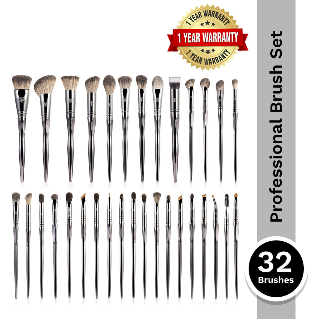 PAC Studio Pro-Xclusive Series - Ultra Luxe Ergonomic Handles, Feather Soft Bristles, Designed For Pro MUAs | Grocsy