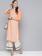 HERE&NOW Women Ethnic Motifs Embroidered Sequined Kurta | Grocsy